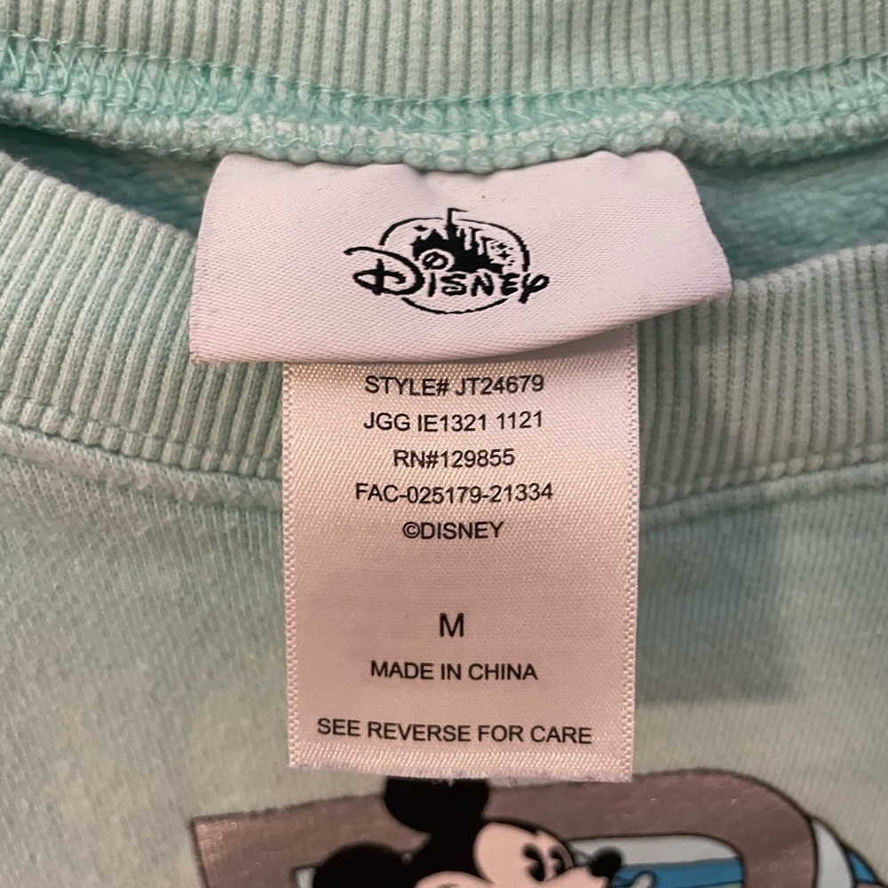 Mickey Mouse Ombré Pullover Crewneck Sweatshirt Walt Disney World Women’s Medium - Picture 2 of 7